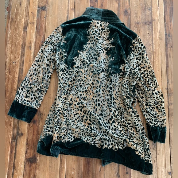 The Kooples Green Embroidered Kimono, NWOT - Picture 3 of 9